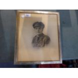 A GOOD QUALITY SILVER FRAMED PHOTO OF A FIRST WORLD WAR OFFICER OF THE KINGS SHROPSHIRE LIGHT