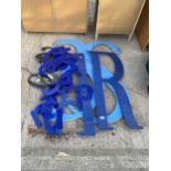 A LARGE ASSORTMENT OF PERSPEX SIGN MAKING LETTERS