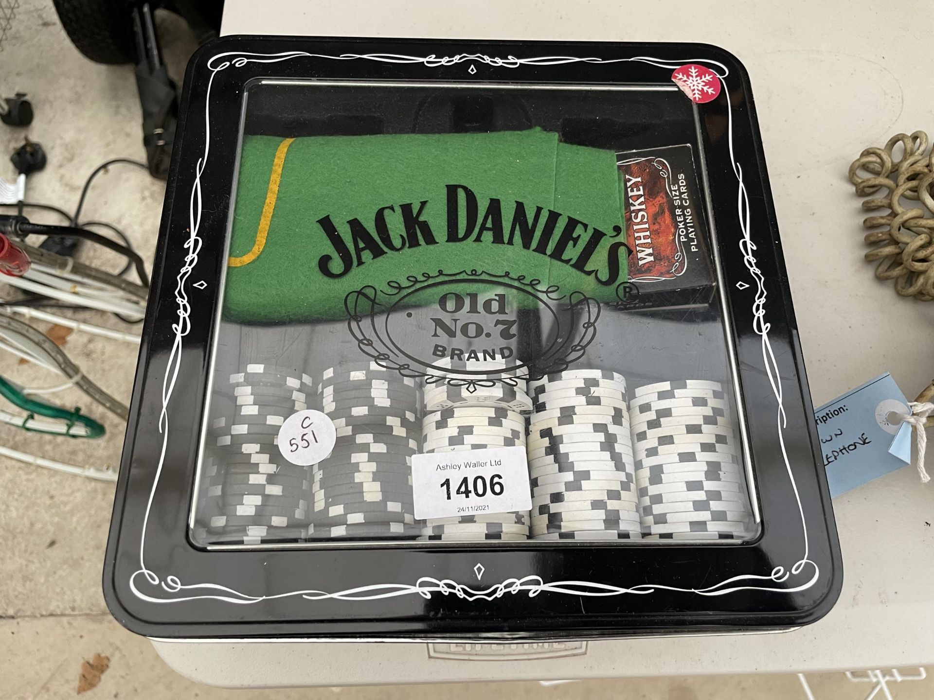 A JACK DANIELS POKER SET