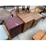 TWO MODERN FILING CHESTS AND A BEDROOM CHEST