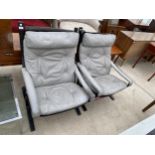 TWO WESTNOFA FURNITURE ARMCHAIRS