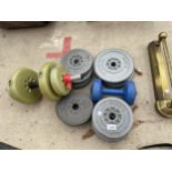 AN ASSORTMENT OF YORK AND WEIDER WEIGHTS