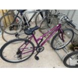 A LADIES VENTURE CRYSTSAL OVERSIZE MTB BIKE WITH 18 SPEED SHIMANO GEAR SYSTEM