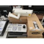 AN ASSORTMENT OF CCTV CAMERAS AND VARIOUS CONTROL BOXES ETC