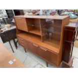 A RETRO TEAK G-PLAN STYLE SIDEBOARD 72" WIDE