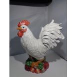 A LARGE CERAMIC ROOSTER
