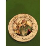 A ROYAL DOULTON DECORATIVE WALL PLAQUE, 'THE FALCONER'