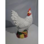 A LARGE CERAMIC ROOSTER