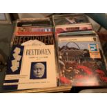 A COLLECTION OF LP RECORDS TO INCLUDE THE PLANETS BY HOLST, BEETHOVEN, TCHAIKOVSKY, HANDEL'S