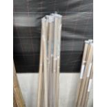 A GROUP OF SEVEN JOHN LEWIS 35MM BALA CURTAIN POLES (L:180CM)