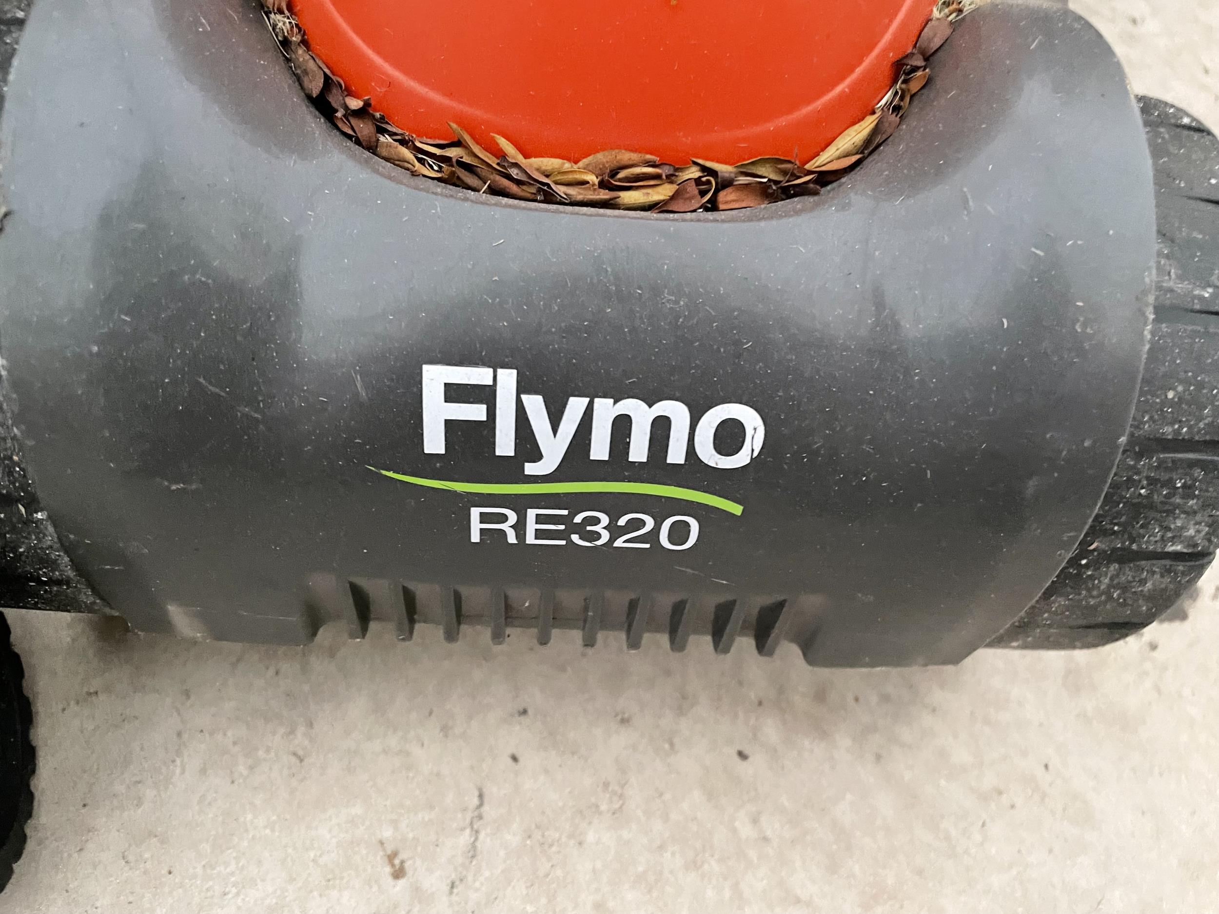 AN ELECTRIC FLYMO LAWNMOWER AND A QUALCAST LAWN RAKE - Image 2 of 5