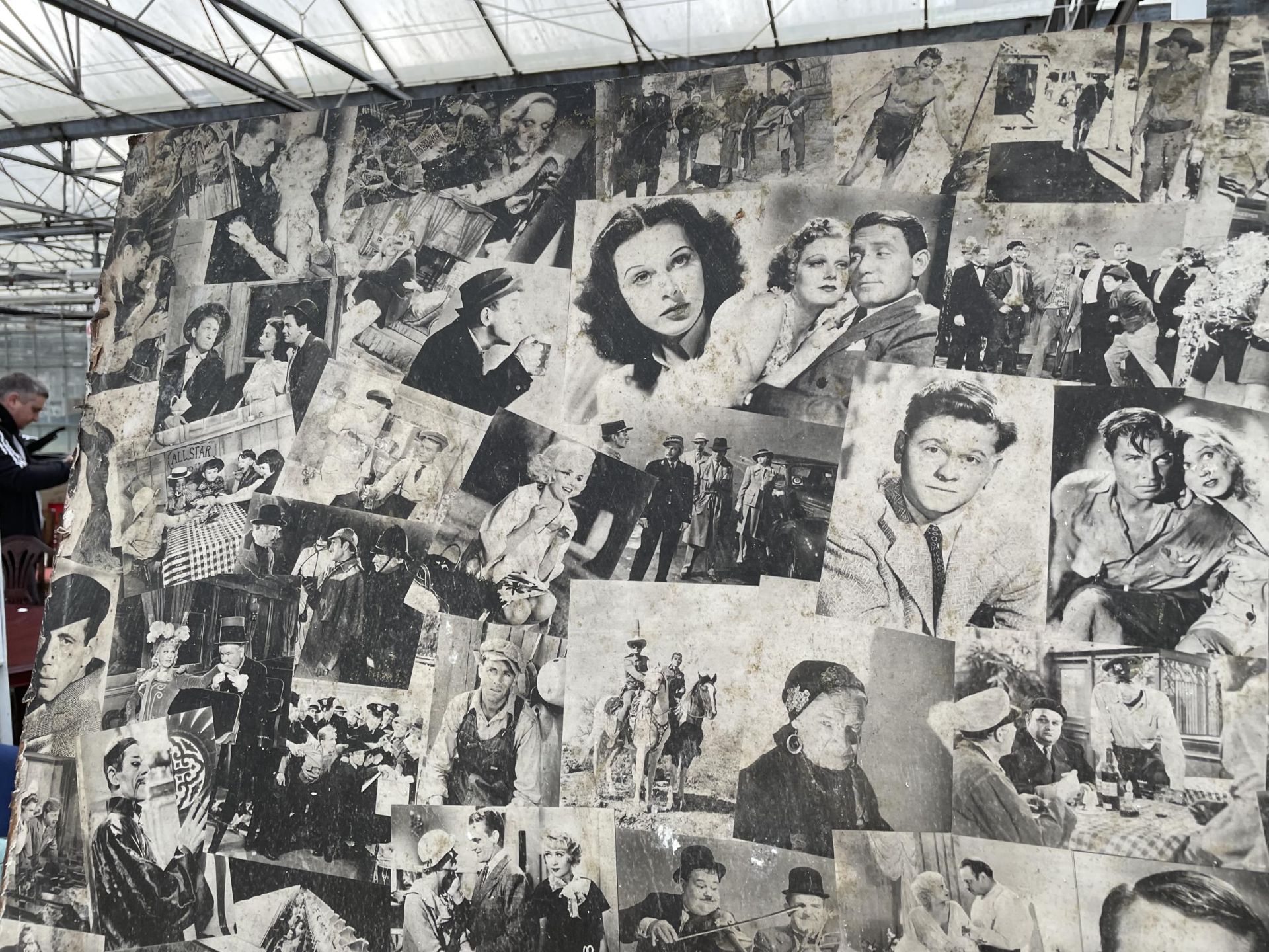 A LARGE UNFRAMED MONTAGE OF MOVIE STILLS - SOME FADING TO LOWER AREA - Image 2 of 6