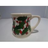 A MOORCROFT CANDY CANE MUG