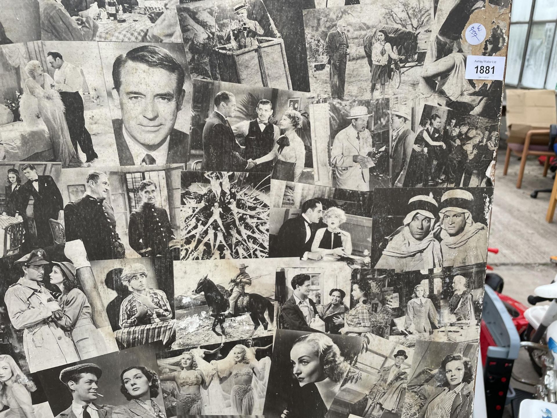 A LARGE UNFRAMED MONTAGE OF MOVIE STILLS - SOME FADING TO LOWER AREA - Image 3 of 6