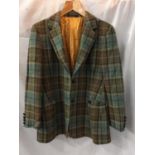 A BLADEN ORIGINAL CHECK JACKET SIZE 14