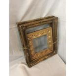 THREE GILT PICTURE FRAMES