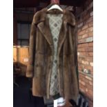 A VINTAGE BLAIWAIS (MANCHESTER AND BLACKPOOL) LADIES MINK FUR QUARTER LENGTH COAT