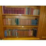 A HUNDRED AND TWENTY NINE BOOKS TO INCLUDE LEATHER BOUND EXAMPLES, DICKENS, CRAMFORD ETC