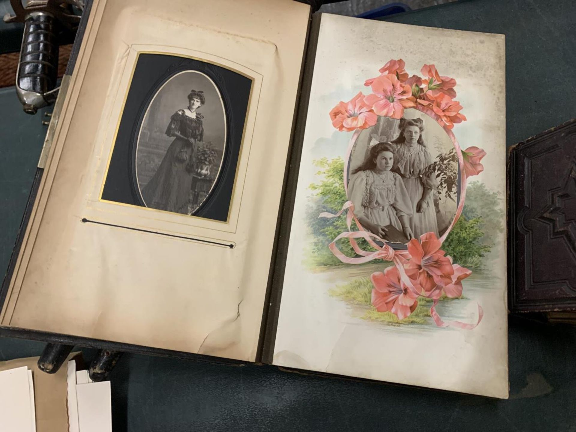 TWO EARLY 1900'S PHOTOGRAPH ALBUMS FILLED WITH FAMILY PHOTOS - Image 2 of 5