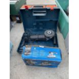 AN ASSORTMENT OF TOOLS TO INCLUDE AN ANGLE GRINDER AND A MACALLISTER SANDER ETC