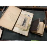 TWO EARLY 1900'S PHOTOGRAPH ALBUMS FILLED WITH FAMILY PHOTOS