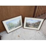 TWO VINTAGE FRAMED PRINTS BY LOUISE RAYNER