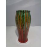 AN ANITA HARRIS HANDPAINTED AND SIGNED BRIMSTONE VASE