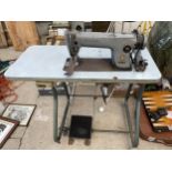 AN INDUSTRIAL SINGER SEWING MACHINE 251-13