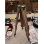 A VINTAGE SURVAYORS TRIPOD STAND