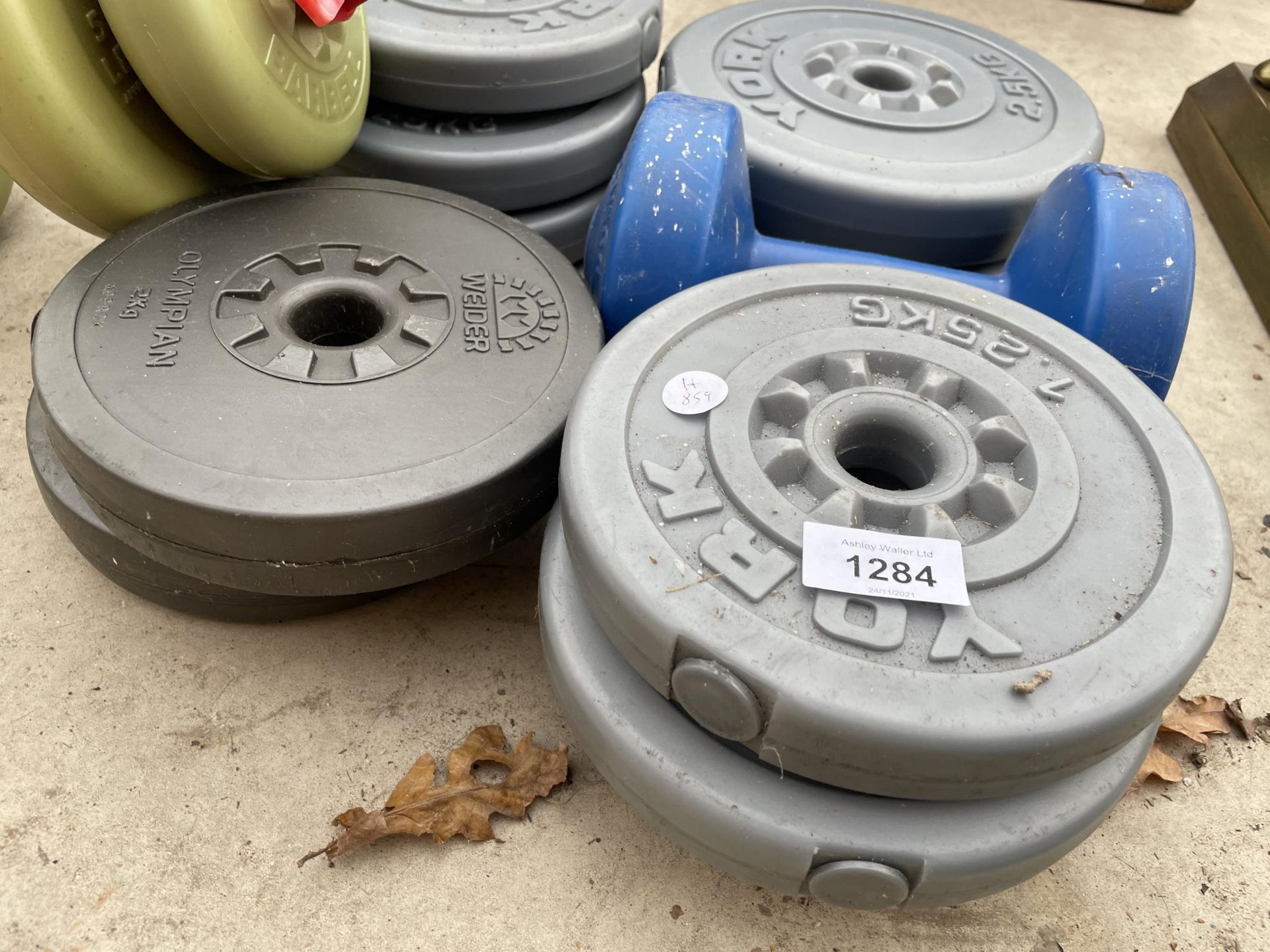 AN ASSORTMENT OF YORK AND WEIDER WEIGHTS - Image 2 of 2