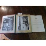 AN OLD PHOTO ALBUM WITH PHOTOS OF CATHEDRALS, HOUSES AND CASTLES ETC