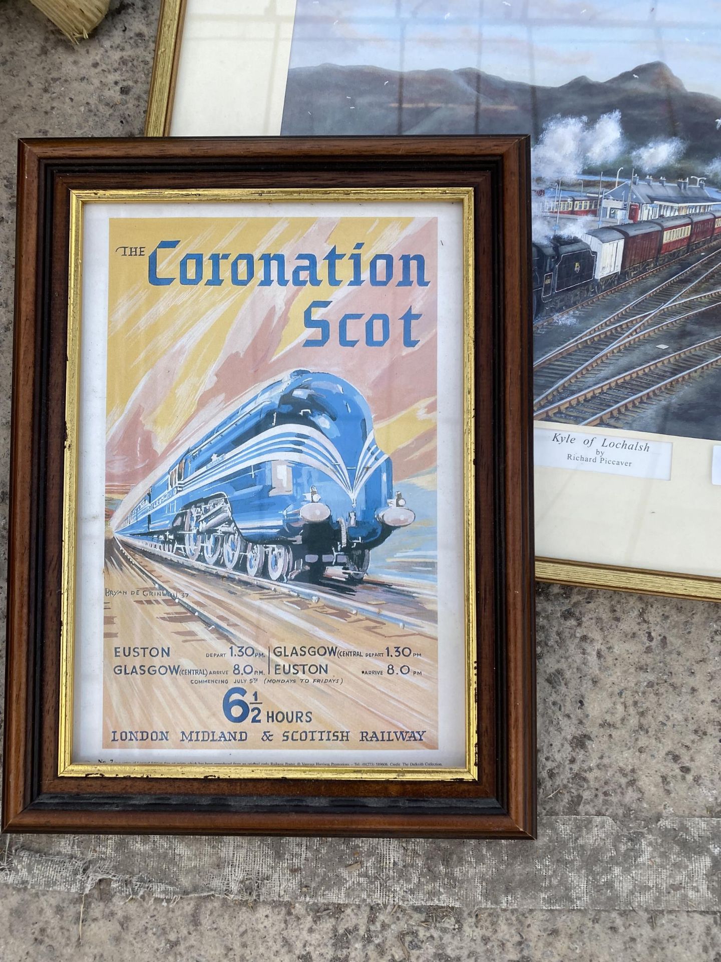 AN ASSORTMENT OF FRAMED LOCOMOTIV PICTURES - Image 2 of 3