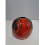 AN ANITA HARRIS ROUND TRIAL VASE