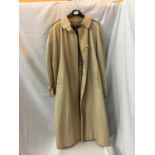 A CREAM BURBERRY'S TRENCH COAT MADE FOR RACKHAMS