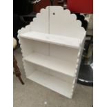 A PAINTED VICTORIAN WALL SHELF