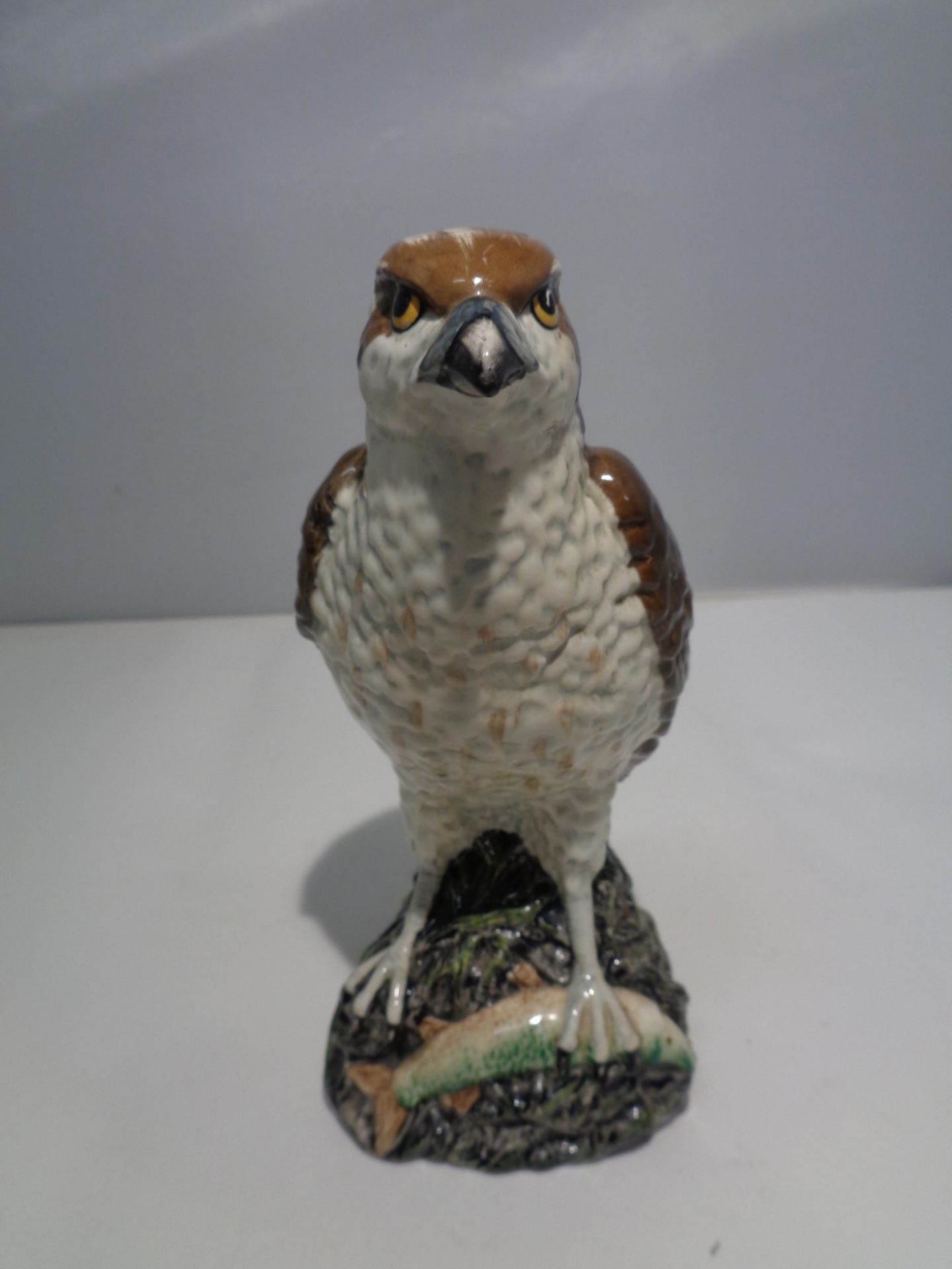 A CERAMIC OSPREY BENEAGLES WHISKEY DECANTER BY BESWICK