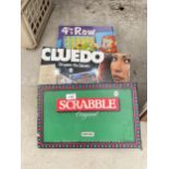THREE BOARD GAMES TO INCLUDE SCRABBLE AND CLUEDO