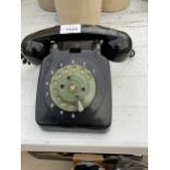A RETRO BLACK DIAL TELEPHONE