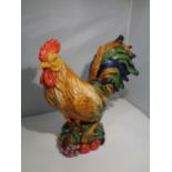 A LARGE CERAMIC ROOSTER (A/F)