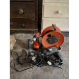 TWO BLACK & DECKER DRILLS, ANGLE GRINDER AND