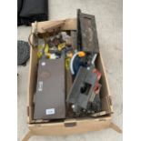 AN ASSORTMENT OF ITEMS TO INCLUDE CLAMPS, HINGES AND PULLEY WHEELS ETC