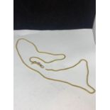 A TESTED TO 18 CARAT GOLD CHAIN GROSS WEIGHT 14.7 GRAMS