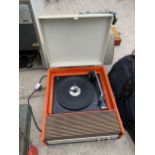 A VINTAGE FIDELITY PORTABLE RECORD PLAYER