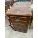 A VICTORIAN MAHOGANY SIDEBOARD PEDESTAL