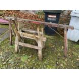 THREE VINTAGE TRESTLES