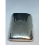 A HALLMARKED BIRMINGHAM SILVER CIGARETTE CASE WITH ENGRAVING TO THE FRONT GROSS WEIGHT 61.2 GRAMS