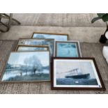 AN ASSORTMENT OF FRAMED PRINTS AND PICTURES