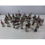 TWENTY SIX HAND PAINTED DEL PRADO NAPOLEONIC WAR FIGURES TO INCLUDE NAPOLEON, LANCERS ETC