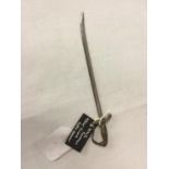 AN EARLY 20TH CENTURY GERMAN OFFICERS SWORD LETTER OPENER, LENGTH OF BLADE 14.5CM