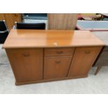 A RETRO TEAK SIDEBOARD, 52" WIDE